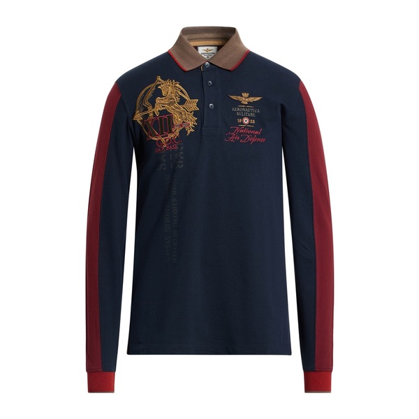 【送料無料】 アエロナウティカ ミリターレ メンズ Tシャツ トップス Polo shirts Blue
