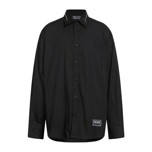【送料無料】 ベルサーチ メンズ シャツ トップス Shirts Black｜asty