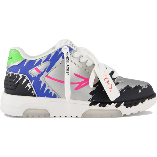 OFF-WHITE オフホワイト メンズ スニーカー 【OFF-WHITE Out Of Office "OOO" Low Tops BSTROY】 サイズ US_9(27.0cm) Black/Pink｜asty