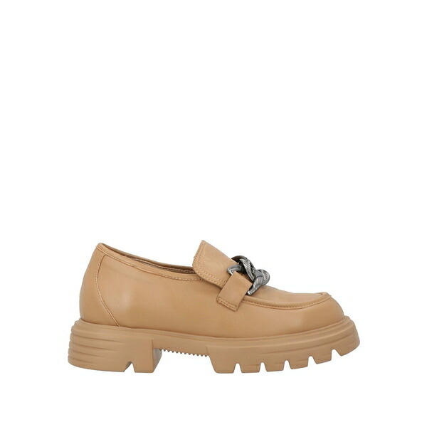 【送料無料】 ジャノット レディース スリッポン・ローファー シューズ Loafers Beige