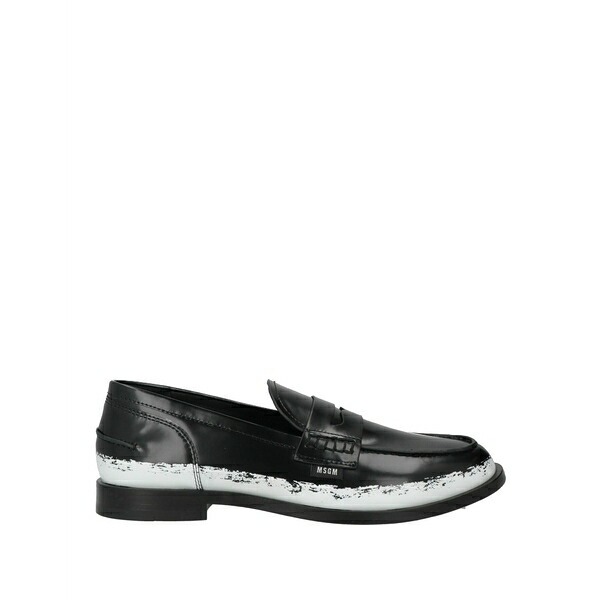 【送料無料】 エムエスジイエム レディース スリッポン・ローファー シューズ Loafers Black|asty