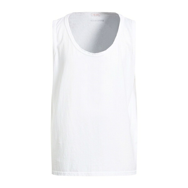【送料無料】 オフィシナ36 メンズ Tシャツ トップス Tank tops White|asty