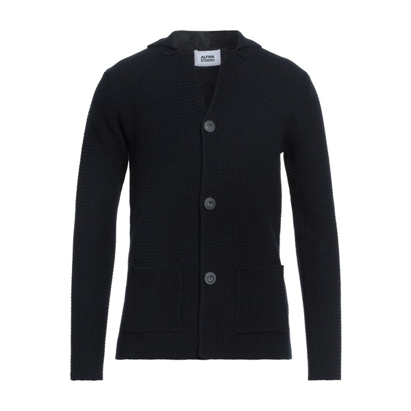 【貨物輸送無料】 アルファス テューディオ メンズ ジレー アウター Cardigans Blue