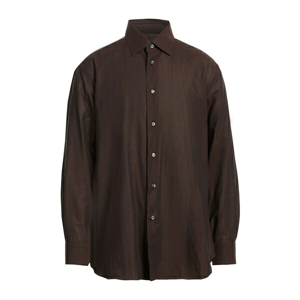【貨物輸送無料】 ブリオーニ メンズ プルオーバー トップス Shirts Brown