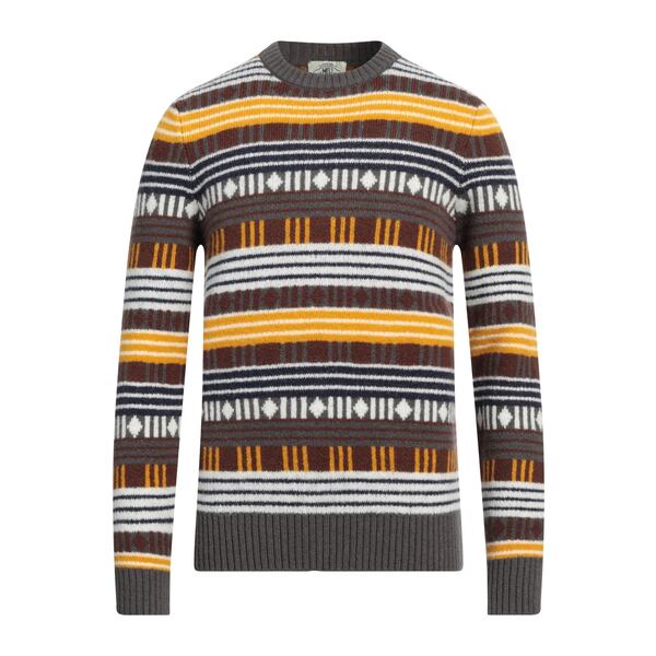 【送料無料】 エムキュージェイ メンズ ニット&セーター アウター Sweaters Brown｜asty