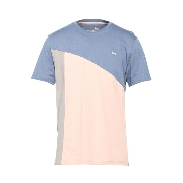 【送料無料】 ハーモント & ブレイン メンズ Tシャツ トップス T-shirts Blue｜asty