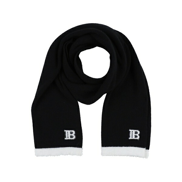 【貨物輸送無料】 バルマン メンズ えり巻き・袈裟・えり巻き 付属物 Scarves Black
