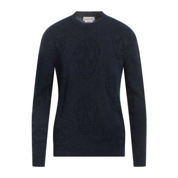 【貨物輸送無料】 マックイーン メンズ 編み物\u0026プルオーバー アウター Sweaters Blue