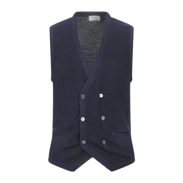 【貨物輸送無料】 グランサッソ メンズ ジレー アウター Cardigans Blue