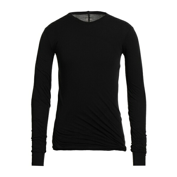 【貨物輸送無料】 リックオウエンス メンズ プルオーバー トップス T-shirts Black