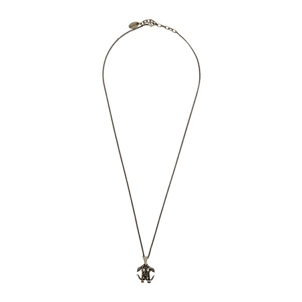 【貨物輸送無料】 ロベルトカヴァリ メンズ 頸飾り・チョー鉄道車両 添え物 Necklaces Silver