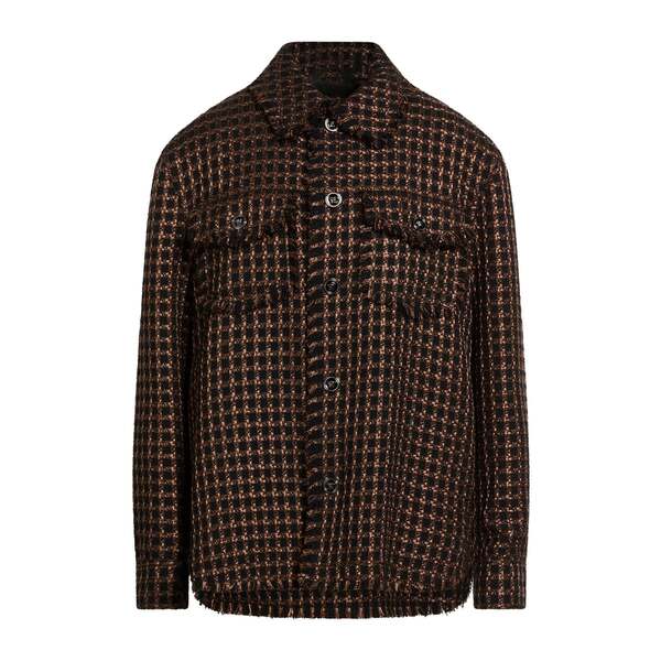 【貨物輸送無料】 ヴェルサーチ メンズ プルオーバー トップス Shirts Brown