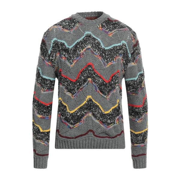 【貨物輸送無料】 ミッソーニ メンズ 編み物\u0026ティーシャツ アウター Sweaters Grey