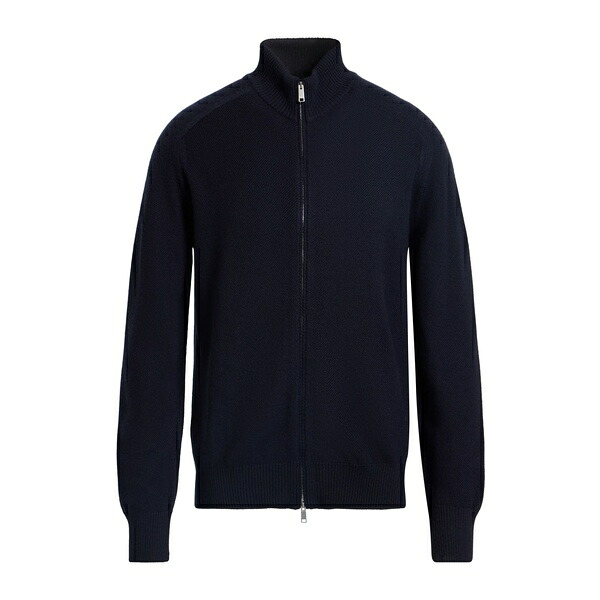 【貨物輸送無料】 ゼニア メンズ ジレー アウター Cardigans Blue