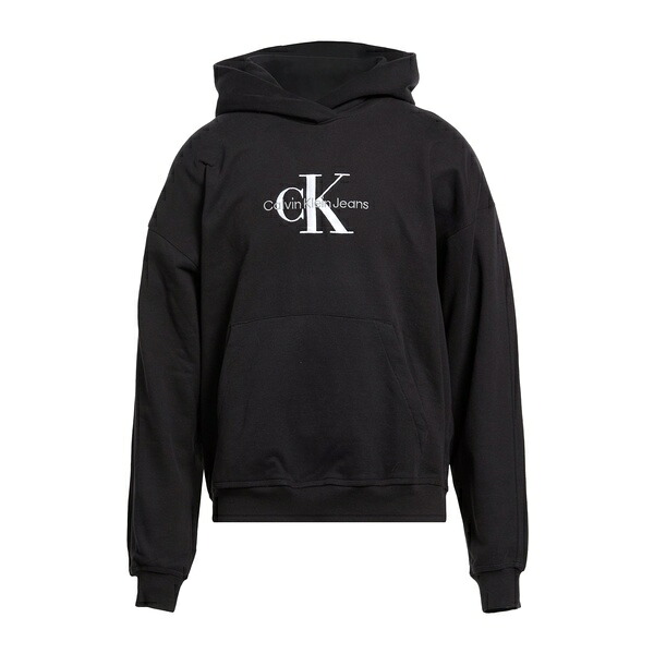 【貨物輸送無料】 カルバンクライン メンズ パーカー・スウェットシャツ アウター Sweatshirts Black
