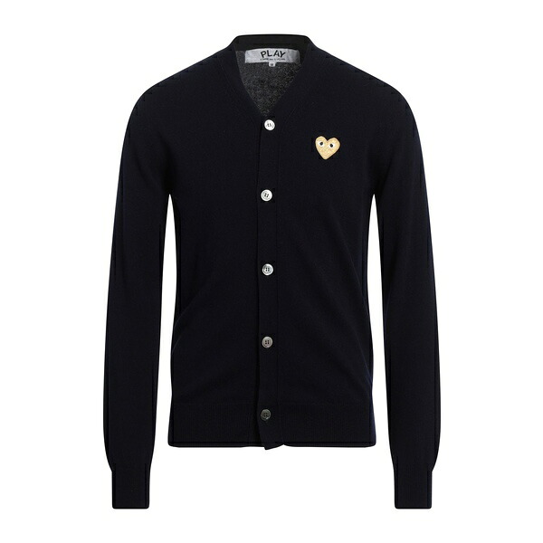 【貨物輸送無料】 コムデ給仕 メンズ ジレー アウター Cardigans Blue
