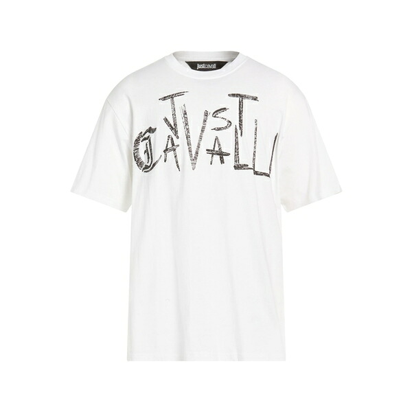 【送料無料】 ロベルトカヴァリ メンズ Tシャツ トップス T-shirts White|asty