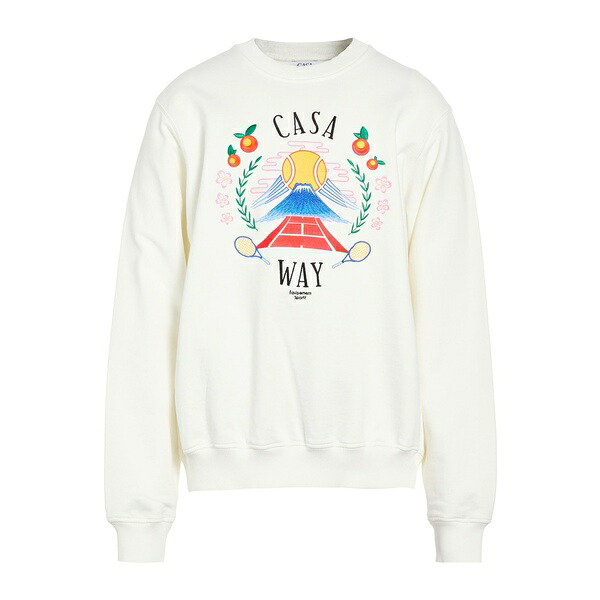 【貨物輸送無料】 カサブランカ メンズ パーカー・スウェットシャツ アウター Sweatshirts White