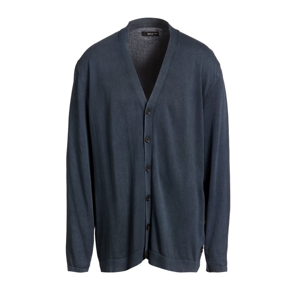 【貨物輸送無料】 リプレー メンズ ジレー アウター Cardigans Blue
