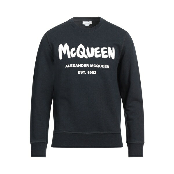 【貨物輸送無料】 マックイーン メンズ パーカー・スウェットシャツ アウター Sweatshirts Black