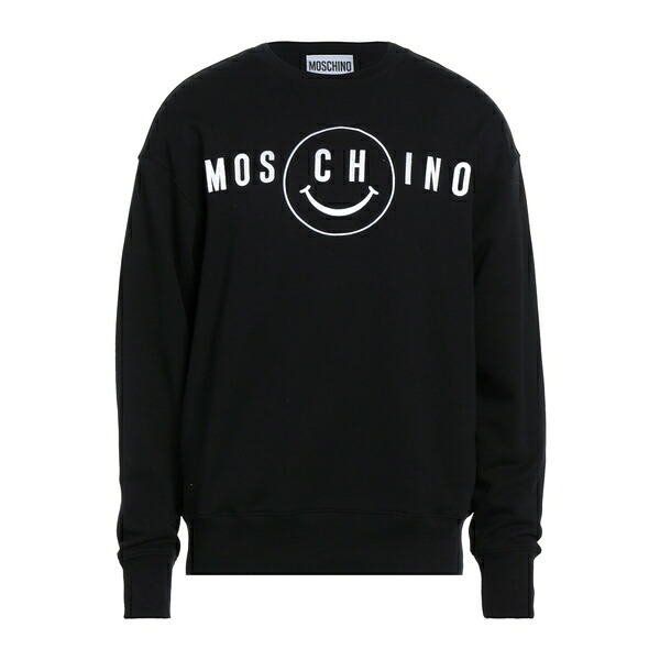 【送料無料】 モスキーノ メンズ パーカー・スウェットシャツ アウター Sweatshirts Black|asty