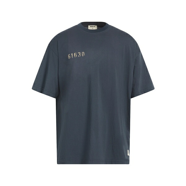 【送料無料】 キャタピラー メンズ Tシャツ トップス T-shirts Blue｜asty