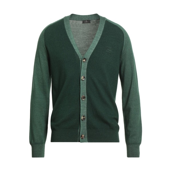 【貨物輸送無料】 エトロ メンズ ジレー アウター Cardigans Green