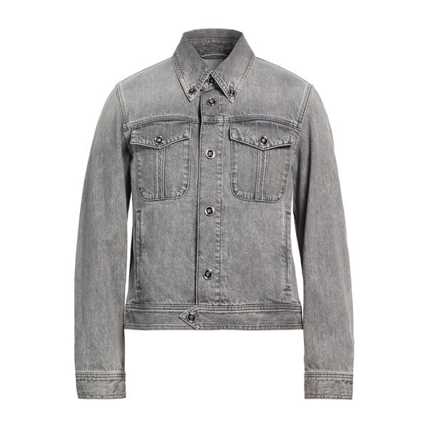 【送料無料】 ヴェルサーチ メンズ ジャケット＆ブルゾン アウター Denim outerwear Grey｜asty