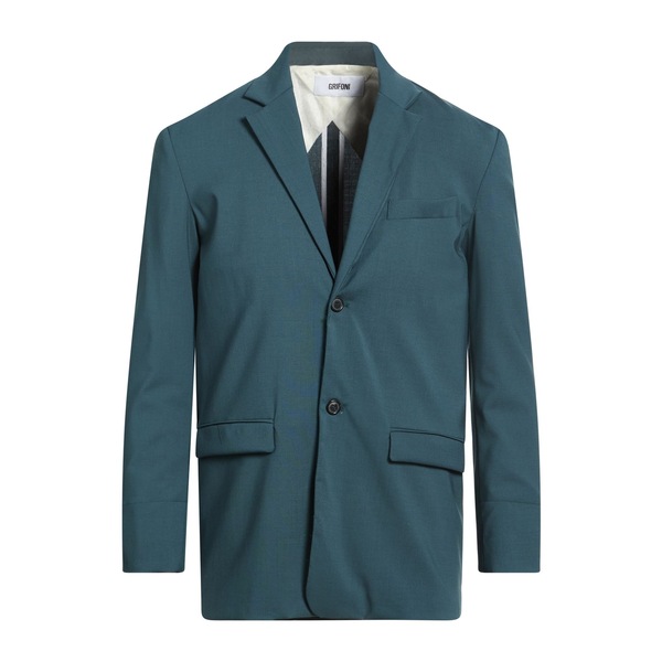 【貨物輸送無料】 グリフォーニ メンズ 上衣＆上衣 アウター Blazers Green