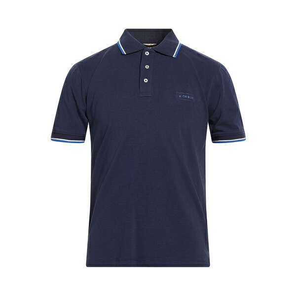 【貨物輸送無料】 チェッセピューミニ メンズ プルオーバー トップス Polo shirts Blue