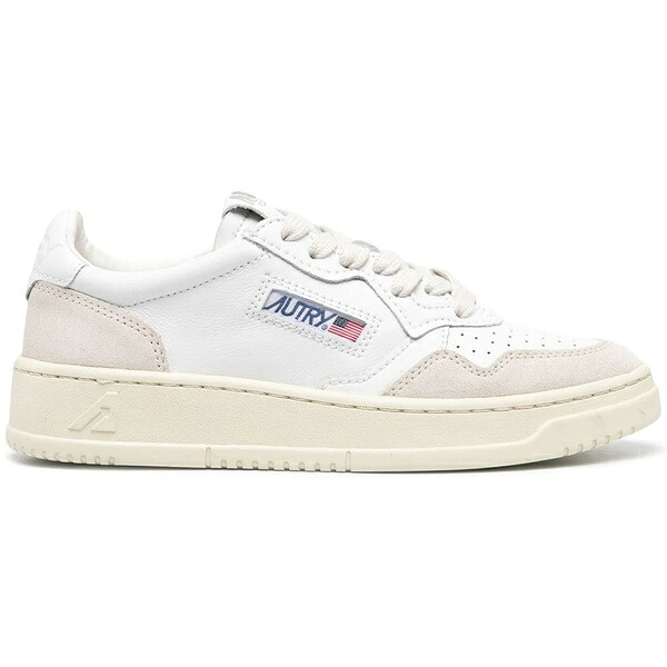 Autry オートリー レディース スニーカー 【Autry Medalist Leather Low White Beige Suede (Women's)】 サイズ EU_38(24cm) White/Beige