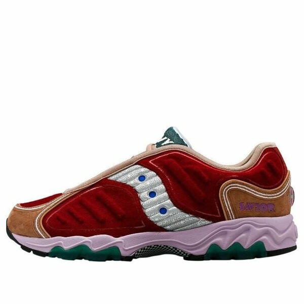 Saucony サッカニー メンズ スニーカー 【Saucony x Jae Tips Matrix 'No Shoes In The House Burgundy' S70922-1】 サイズ US_6(24.0cm)|asty