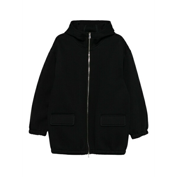 プランシー レディース 上衣＆上衣 アウター Hooded zip-up jacket Black
