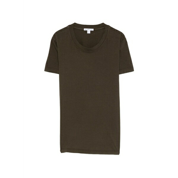 ジェームス 金入れ レディース ティーシャツ トップス Crew-neck t-shirt Brown