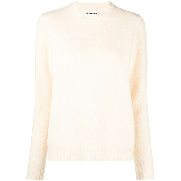 ジル・サンダー レディース ニット&セーター アウター Liso crew-neck wool jumper Neutrals｜asty