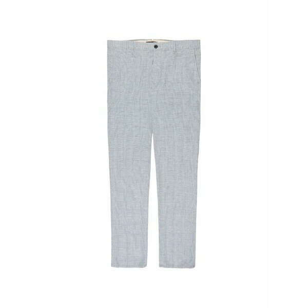 投げることお召しもの メンズ 心地よいズボン下 ボトムス Prince of wales check trousers Blue