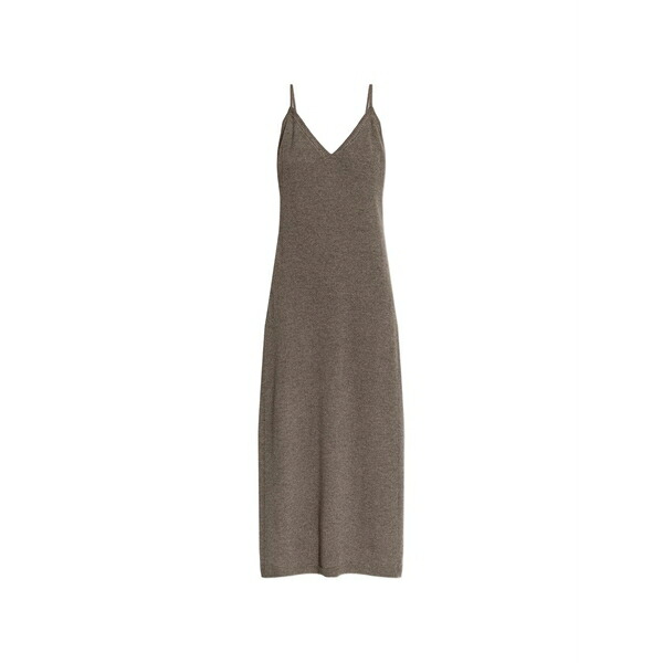 リサ・ヤン レディース 衣裳 トップス Marlie v-neck MIDI dress Brown