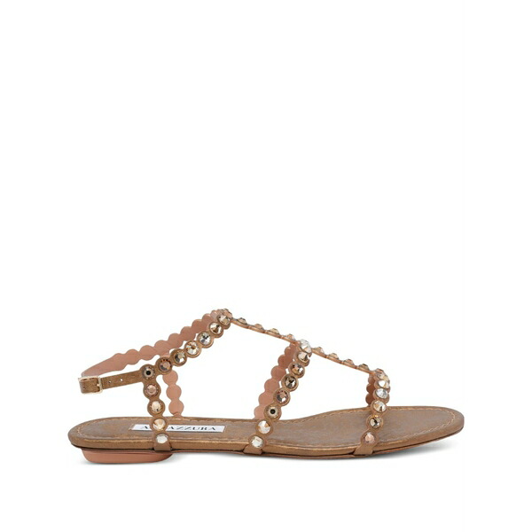 アクアズーラ レディース サンダル シューズ Tequila studded sandals Brown