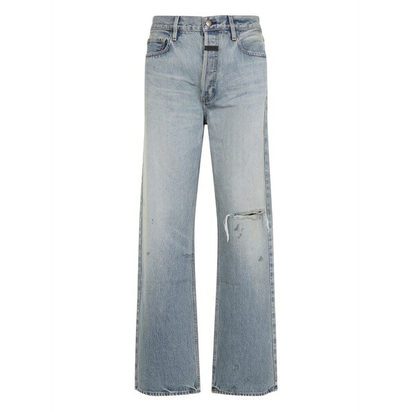 フィアオブゴッド メンズ ジーンズズボン下 ボトムス Distressed cotton jeans Blue