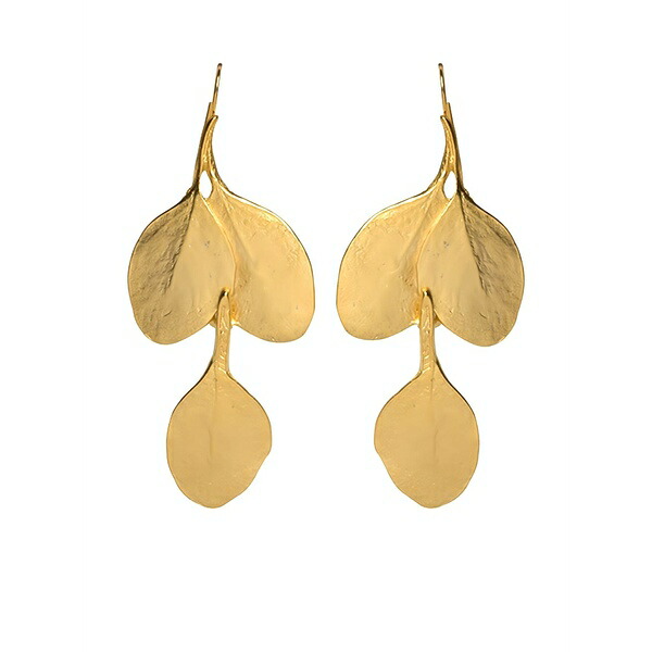 ケネスジェイレーン レディース ピアス&イヤリング アクセサリー Leaf earrings Gold|asty