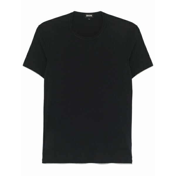 ゼニア メンズ プルオーバー トップス Crew-neck t-shirt Blue