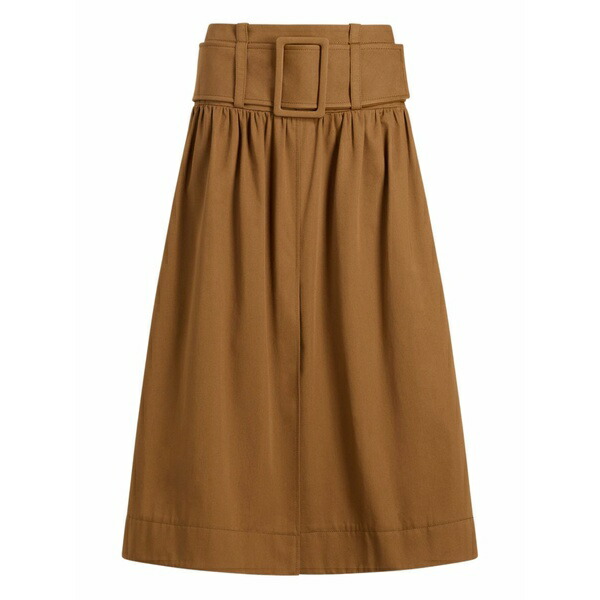 ジャンパトゥ レディース スコート ボトムス Belted gathered skirt Brown