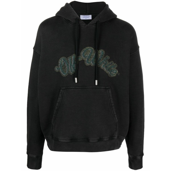 象牙色 メンズ パーカー・スウェットシャツ アウター Bacchus skate graphic-print hoodie Black
