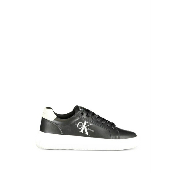 カルバンクライン レディース スニーカー シューズ Logo-print low-top sneakers Black