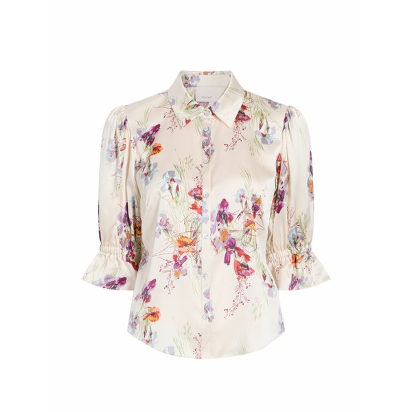 サンクアセプト レディース プルオーバー トップス Iris bouquet fiona ruffled floral shirt Neutrals