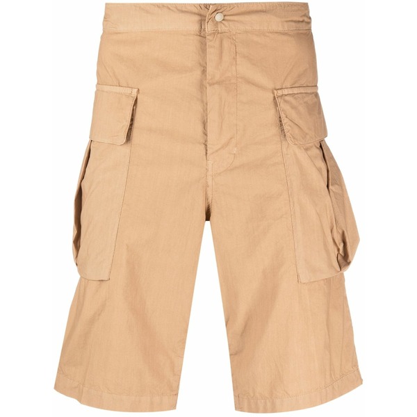 アスペジ メンズ カジュアルパンツ ボトムス Knee-length cargo shorts Neutrals｜asty