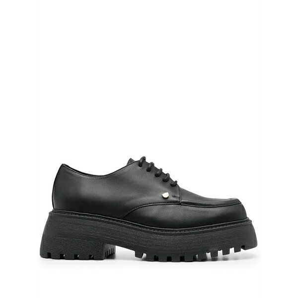 シアラフェラーニ レディース スリッポン・ローファー シューズ Chunky lace-up loafers Black｜asty 46,080円