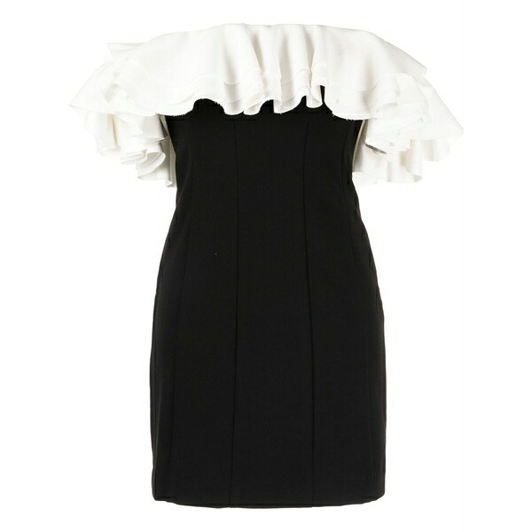 ステゥド レディース 衣裳 トップス Kiara ruffled minidress Black