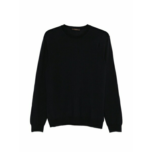 ザノーネ メンズ 編み物\u0026プルオーバー アウター Crew-neck sweater Blue