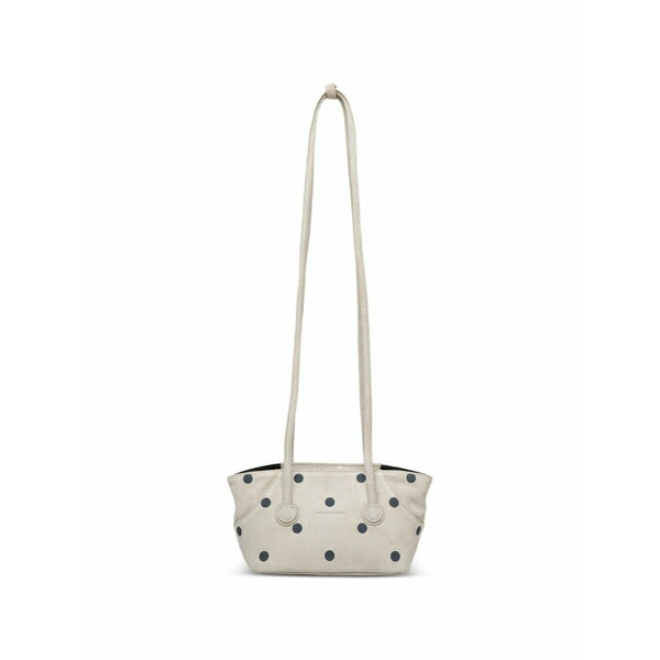 マージ シャー木材 レディース ショルダーバッグ 御徒面子 Polka-dot leather shoulder bag Neutrals